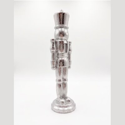 Figura decorativa navideña de cascanueces de madera