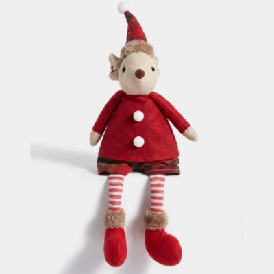 Figura decorativa navideña con forma de ratón