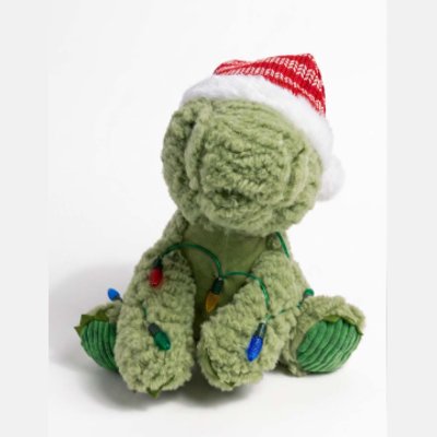 Peluche navideño de dinosaurio de 24 cm